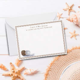 水彩ココナッツ文パーソナライズされた具 ノートカード