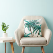 水彩ココナツヤシの木 クッション (椅子)