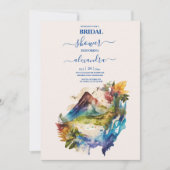 水彩コスタリカ　デスティネーション　ウェディング 招待状 (正面)