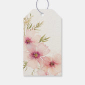 水彩コスモスの花感謝していよ ギフトタグ (裏面)