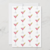 水彩コスモポリタン シェイク イット アップ ウィズ カクテル 招待状 (裏面)