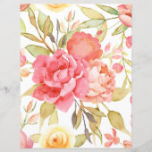 水彩コテージガーデンバラスクラップブック紙 (裏面)