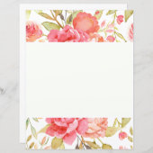 水彩コテージガーデンバラスクラップブック紙 (正面/裏面)