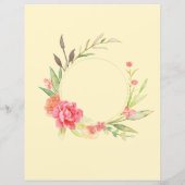 水彩コテージガーデンバラスクラップブック紙 (裏面)