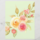 水彩コテージガーデンバラスクラップブック紙 (裏面)