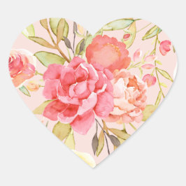 水彩コテージガーデンバラスクラップブック ハートシール