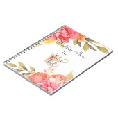 水彩コテージガーデンバラ ノートブック (左側)