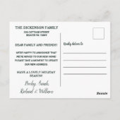 水彩コテージクリスマスムービングアナウンス ポストカード (裏面)