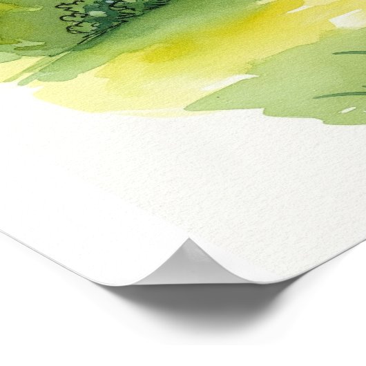 水彩コテージ ポスター (角)