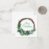 水彩コニカルリース ノートカード (正面/裏面インサイチュ)