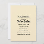 水彩コミックお誕生日シーン(ユーモア) 招待状 (正面)