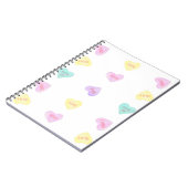 水彩コンボハーツスラング手帳 ノートブック (左側)