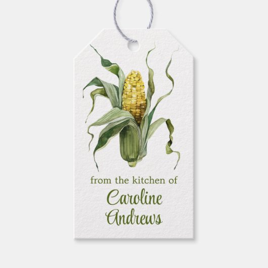 水彩コーオーガニックン ギフトタグ (正面)