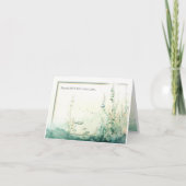 水彩コースタルシースケープRSVPまたは場所の設定 ノートカード (正面)