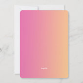 水彩コーラルの招待状 招待状 (裏面)