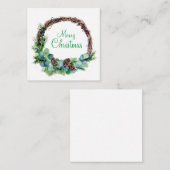 水彩コーンの花輪 ノートカード (正面/裏面)