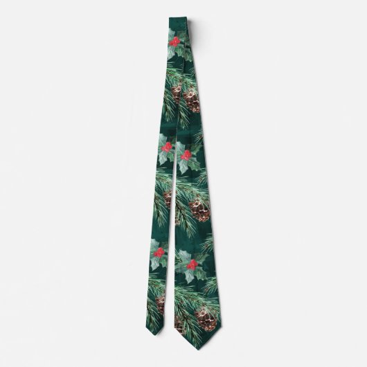 水彩コーン付きクリスマストウヒ ネクタイ (裏面)