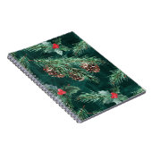 水彩コーン付きクリスマストウヒ ノートブック (右側)