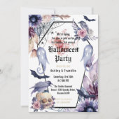 水彩ゴシック体ハローウィンパーティ 招待状 (正面)