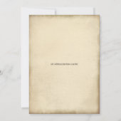 水彩ゴシック様式のゲート入り口ハローウィンパーティ 招待状 (裏面)