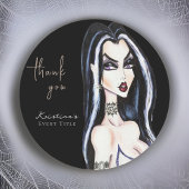 水彩ゴシック魔女 ブラック サンクス ラウンドシール