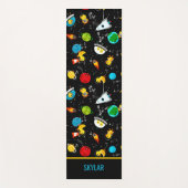 水彩ゴムのアヒル飛行パーソナライズされた士 ヨガマット (正面)