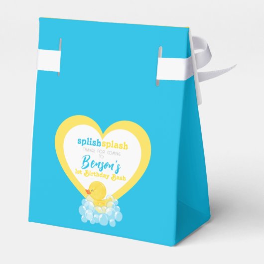 水彩ゴムアヒル誕生日治療 フェイバーボックス (裏面サイド)