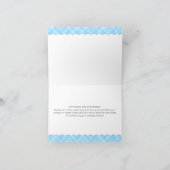 水彩ゴムダッキー（アヒルちゃん）ベビーシャワーありがとう ノートカード (内部)