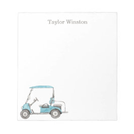 水彩ゴルフカート ノートパッド