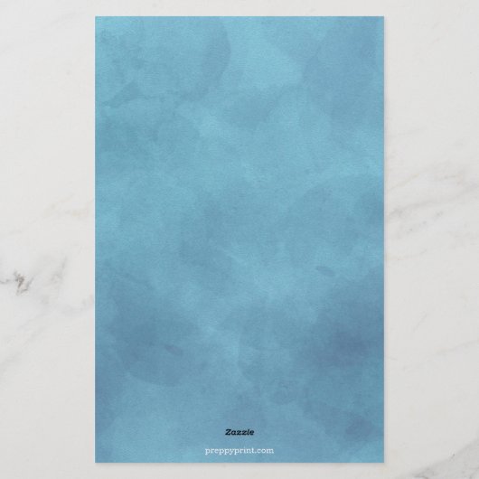 水彩ゴルフクラブ&バッグパーソナライズされた具 便箋 (裏面)