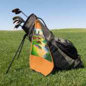 水彩ゴルフコースユートピア ゴルフタオル (グリーン)