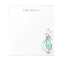 水彩ゴルフバッグメモ帳