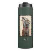 水彩ゴルフバッグモノグラムカスタム タンブラー (正面)