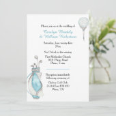 水彩ゴルフバッグ ウェディング招待状 招待状 (スタンド正面)