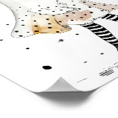 水彩ゴースト＆ひまわり 不思議なハロウィン ポスター (角)