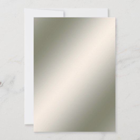 水彩ゴールデンフレームパープルフラワー結婚ズ 招待状 (裏面)