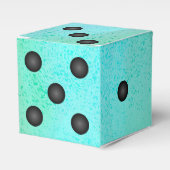 水彩サイコロまたはダイウェディングパーティーの好意ボックス フェイバーボックス (正面サイド)