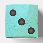 水彩サイコロまたはダイウェディングパーティーの好意ボックス フェイバーボックス (上部)