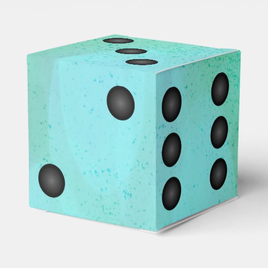 水彩サイコロまたはダイウェディングパーティーの好意ボックス フェイバーボックス (裏面サイド)