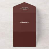 水彩サウスウエスタン砂漠とサボテンベビー庄 オールインワン招待状 (外側)