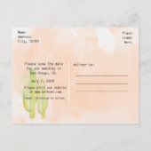 水彩サウス日付を保存 案内ポストカード (裏面)