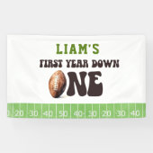 水彩サッカー初年ダウン1歳の誕生日 横断幕 (横)