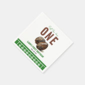 水彩サッカー初年ダウン | 1歳 スタンダードカクテルナプキン (角)