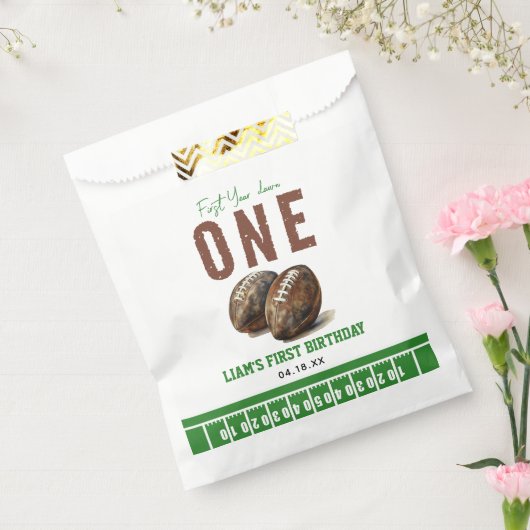 水彩サッカー初年ダウン | 1歳 フェイバーバッグ (封をした状態)