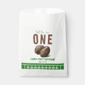 水彩サッカー初年ダウン | 1歳 フェイバーバッグ (正面)