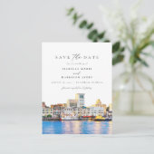 水彩サバンナジョージアのスカイラインの目的地 ポストカード (スタンド正面)