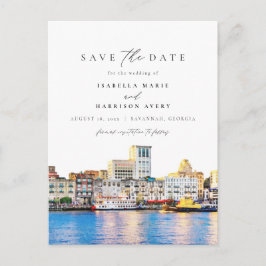 水彩サバンナジョージアのスカイラインの目的地 ポストカード