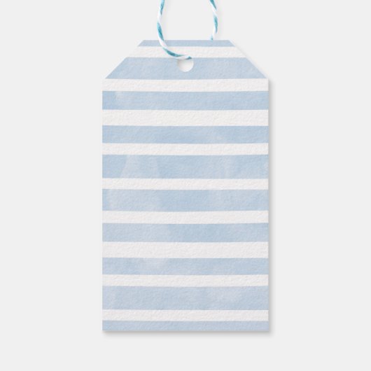 水彩サファリアニマルズベビーシャワーラベル ギフトタグ (裏面)