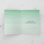 水彩サファリジャングル動物おめでとう カード (内部)