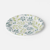 水彩サファリ紅葉パターン子供の誕生日 ペーパープレート (アングル)